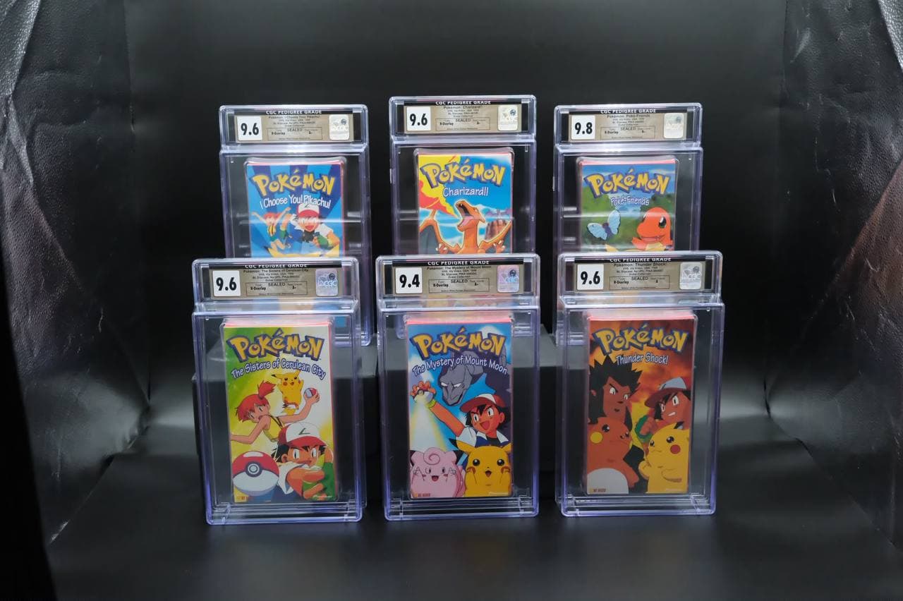 Nostalgix Brokers Two Top-Graded VHS Sets: Pokemon at $85,000 and Rocky at $60,000